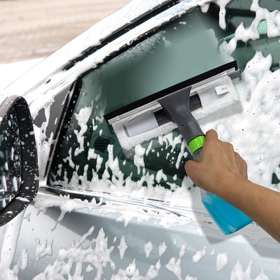 3 in 1 Window Cleaner Spray, Scrub, & Squeegee