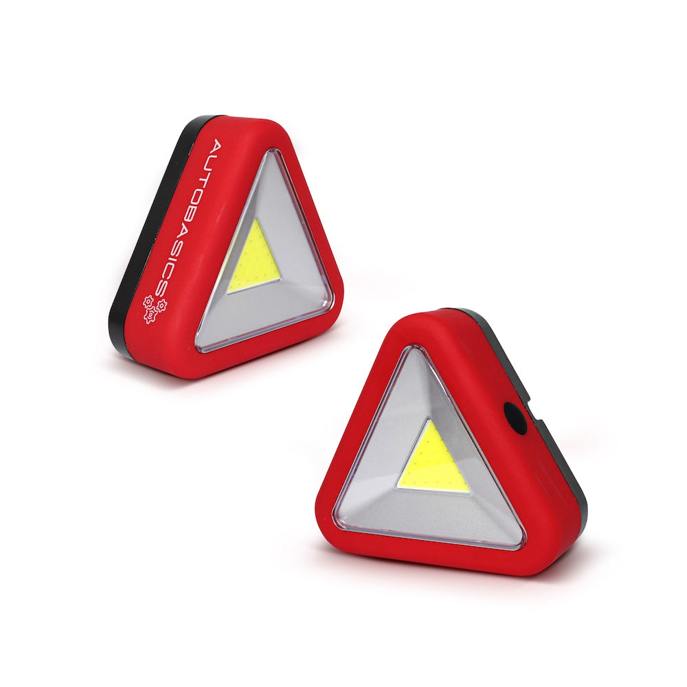 Twin Pack Roadside LED Safety Triangle Lights