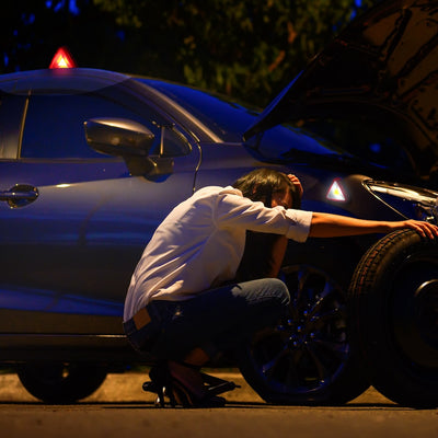 Twin Pack Roadside LED Safety Triangle Lights