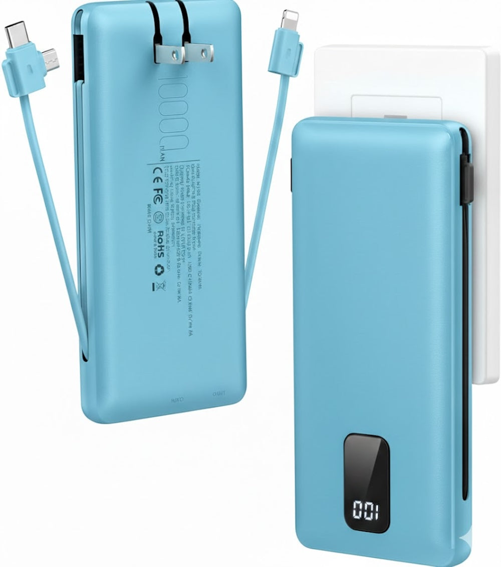 10K PWB With Wall Plug - Cables - BLUE