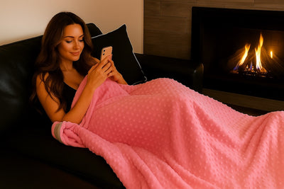 10LB Release & Rest Weighted Blanket - PINK