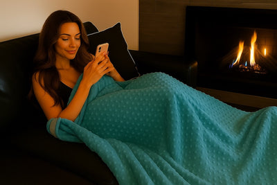 15LB Release & Rest Weighted Blanket - TEAL