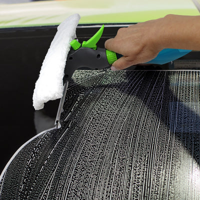 3 in 1 Window Cleaner Spray, Scrub, & Squeegee