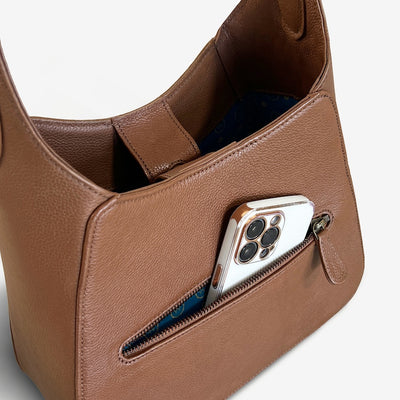 LEATHER HANDBAG & FREE SUNSTONE BRACELET