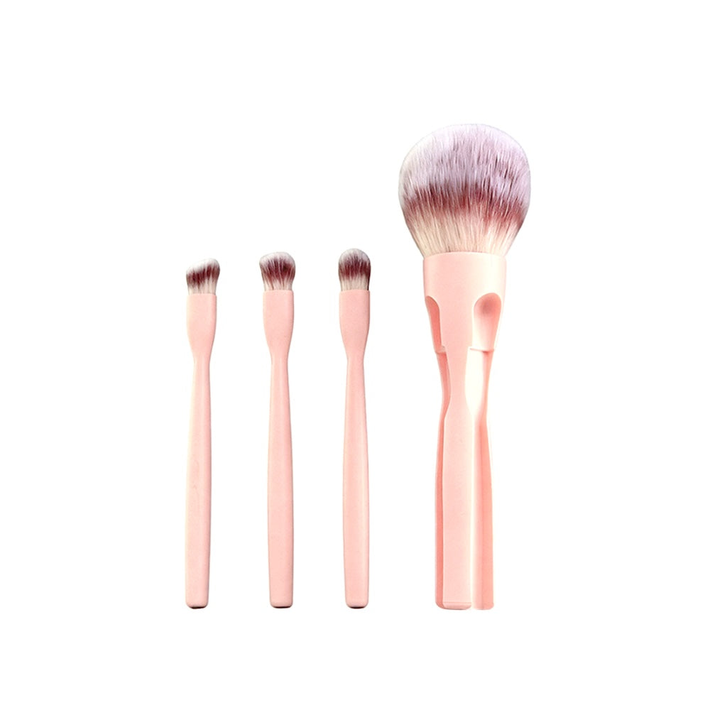 4-in-1 Magnetic Brushes for On-the-Go Glam - PINK