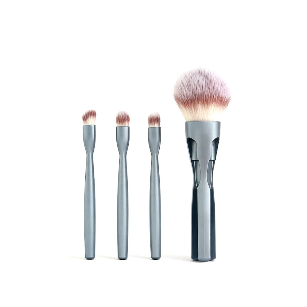4-in-1 Magnetic Brushes for On-the-Go Glam - BLUE