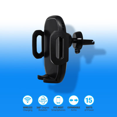 15W Fast Wireless Charging Vent Mount