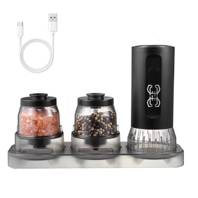 Cook N Repeat Snap Mill Interchangeable Herb Mill Grinder - Black