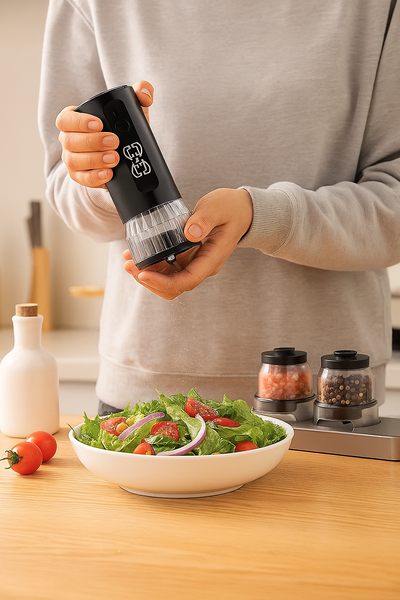 Cook N Repeat Snap Mill Interchangeable Herb Mill Grinder - Black