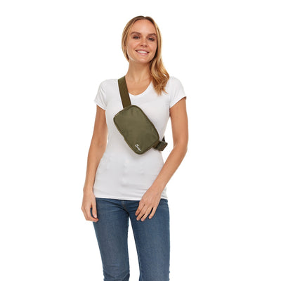Clarissa Crossbody Fanny Pack - ARMY GREEN