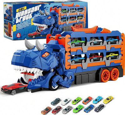 12 Piece Dinosaur Transport Truck
