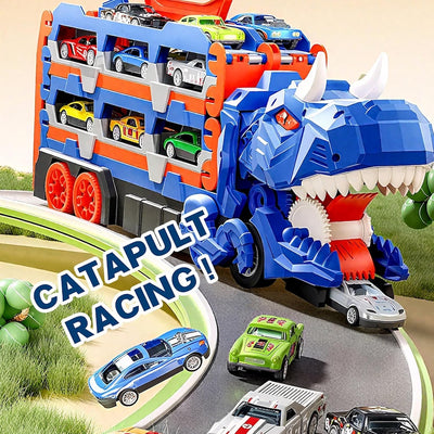 12 Piece Dinosaur Transport Truck