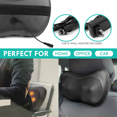 Shiatsu Heated Pillow Massager