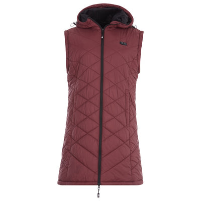 Hybrid Versatile 2 N 1 Coat Vest With Powerbank - Women's BURGUNDY