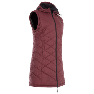 WOMEN'S: Hybrid Versatile 2 N 1 Coat Vest With Powerbank - BURGUNDY