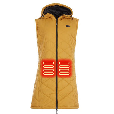 Hybrid Versatile 2 N 1 Coat Vest With Powerbank - Women's GOLDEN