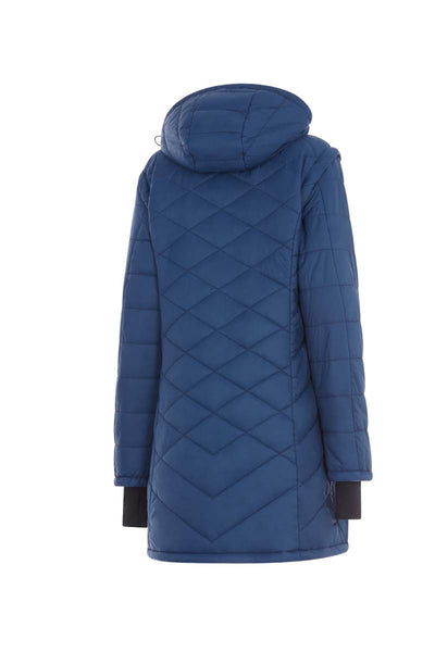 WOMEN'S: Hybrid Versatile 2 N 1 Coat Vest With Powerbank - NAVY