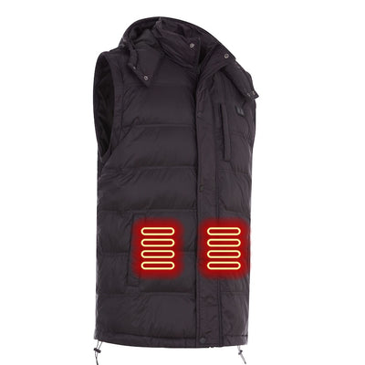 Hybrid Versatile 2 N 1 Coat Vest With Powerbank - Men's BLACK