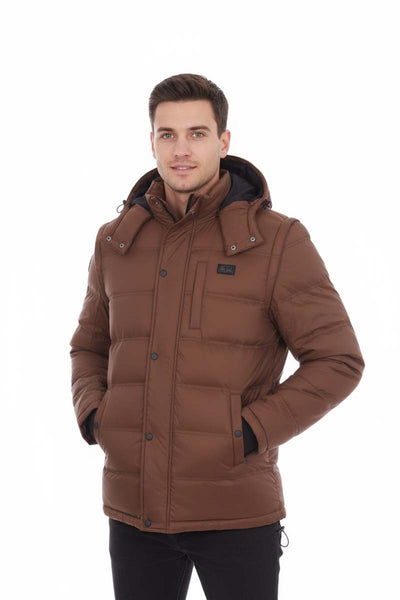 Hybrid Versatile 2 N 1 Coat Vest With Powerbank - Men's MOCHA