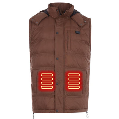 Hybrid Versatile 2 N 1 Coat Vest With Powerbank - Men's MOCHA