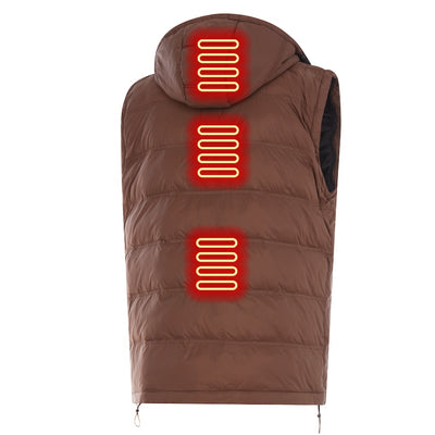 Hybrid Versatile 2 N 1 Coat Vest With Powerbank - Men's MOCHA