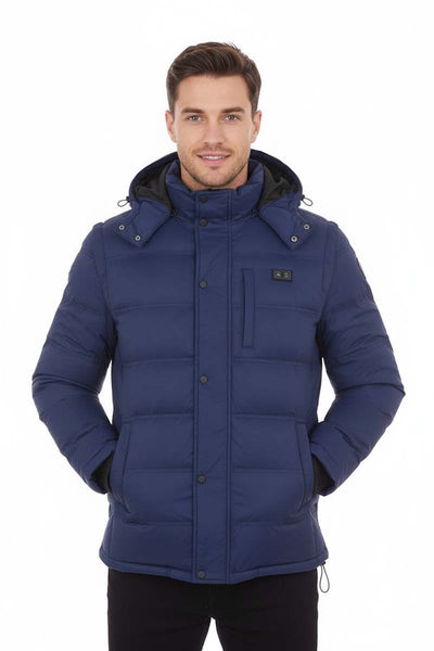Hybrid Versatile 2 N 1 Coat Vest With Powerbank - Men's NAVY