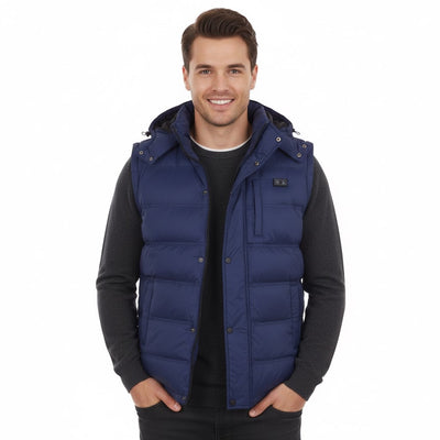 MEN'S: Hybrid Versatile 2 N 1 Coat Vest With Powerbank - NAVY
