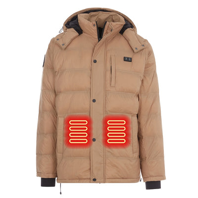 Hybrid Versatile 2 N 1 Coat Vest With Powerbank - Men's TAN