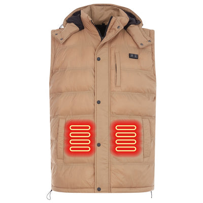Hybrid Versatile 2 N 1 Coat Vest With Powerbank - Men's TAN