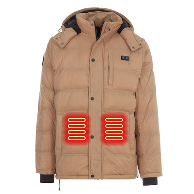 MEN'S: Hybrid Versatile 2 N 1 Coat Vest With Powerbank - TAN
