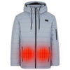 THE HEATED COAT - PAFFUTO - MEN With Power Bank - Light Gray