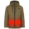 THE HEATED COAT - PAFFUTO - MEN With Power Bank - Olive