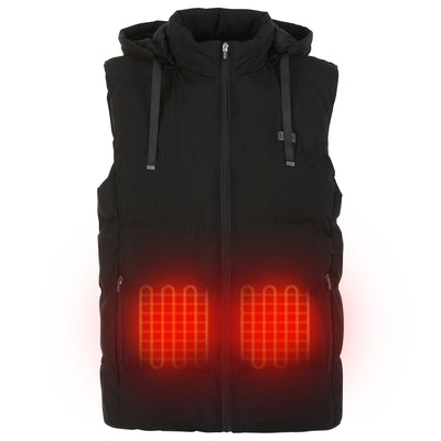 THE HEATED COAT - PAFFUTO VEST With Power bank - Black