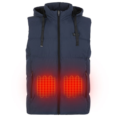 THE HEATED COAT - PAFFUTO VEST With Power bank - Blue