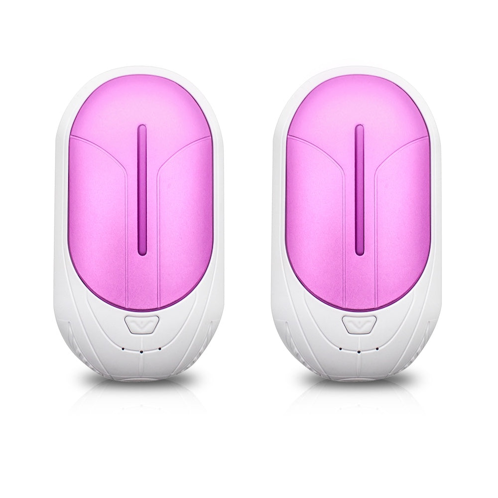 Electric Hand Warmers - Pink & White