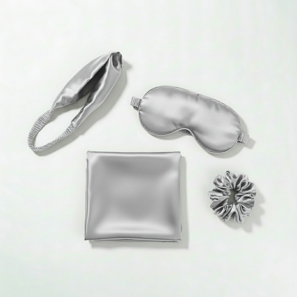 Radiant Night Silk Set - SILVER
