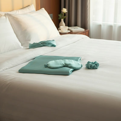 Radiant Night Silk Set - TEAL