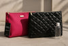 Jones NY Top Zip Bag 2 Bag Set - BLACK & PINK
