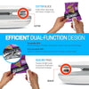 2 Pack Universal 2-in-1 Mini Bag Sealer & Cutter