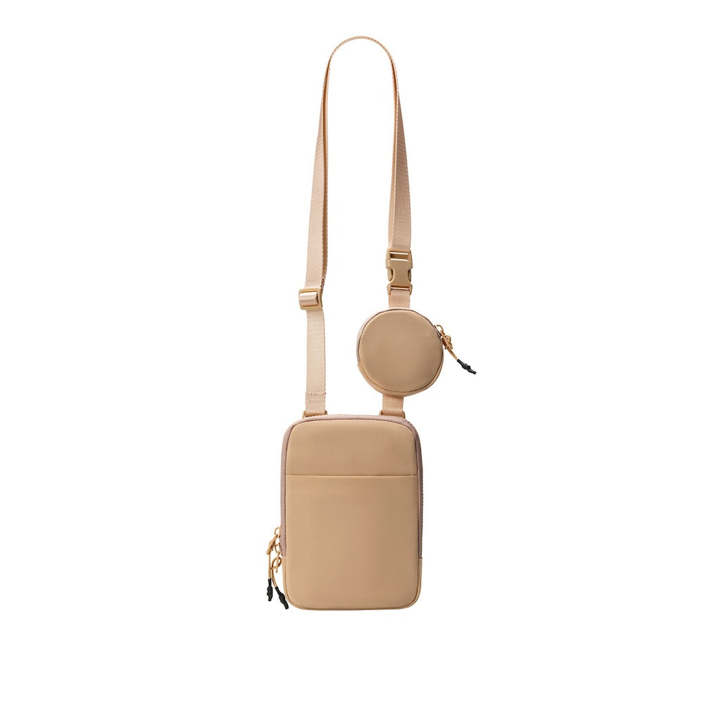 Cute Crossbody with Earbud Purse Soft and Handy Everyday Companion - BROWN
