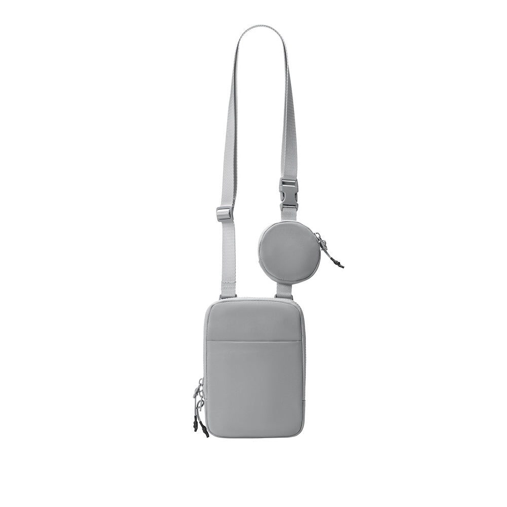 Cute Crossbody with Earbud Purse Soft and Handy Everyday Companion - GRAY