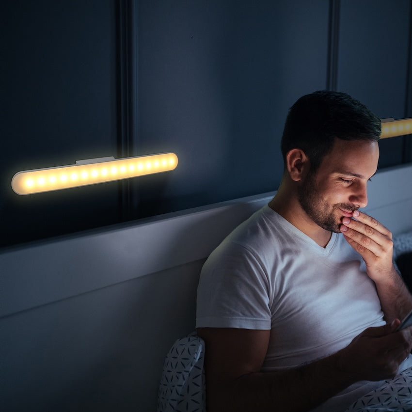 2 Pack Universal Portable, Tilting, Dimmable Rechargeable Light Bars