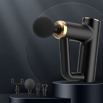 Deep Tissue Massage Gun with 4 Attachments - Black