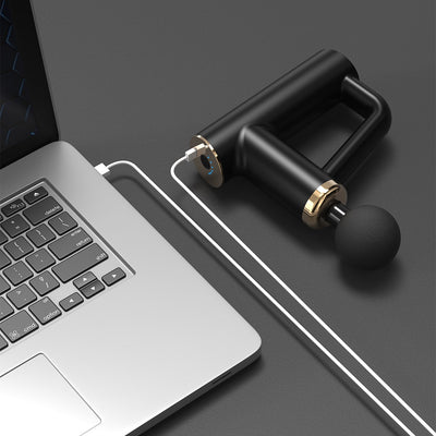 Deep Tissue Massage Gun with 4 Attachments - Black