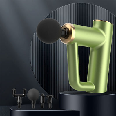 Deep Tissue Massage Gun with 4 Attachments - Green