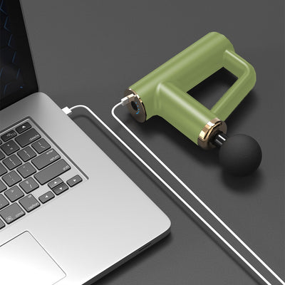 Deep Tissue Massage Gun with 4 Attachments - Green