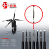 2 Pack WorkSpace 8-in-1 Multi-Tool Screwdriver Flashlight
