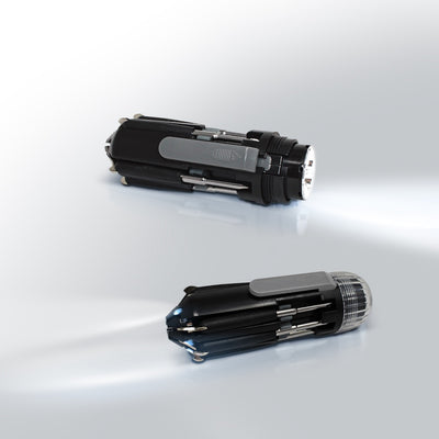 2 Pack WorkSpace 8-in-1 Multi-Tool Screwdriver Flashlight
