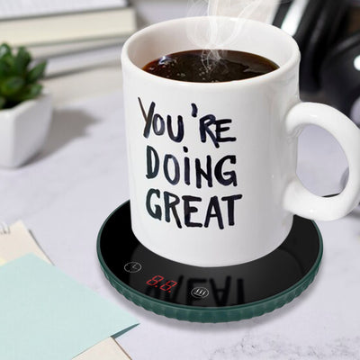 Forever Warm Mug/ Candle Warmer - Candle Included - Black