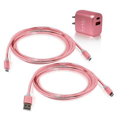 Nicole Miller Universal Rapid Charging Bundle - Rose Gold